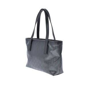 Gucci Bag Leather Tote Gray Handbag Imprime GG
